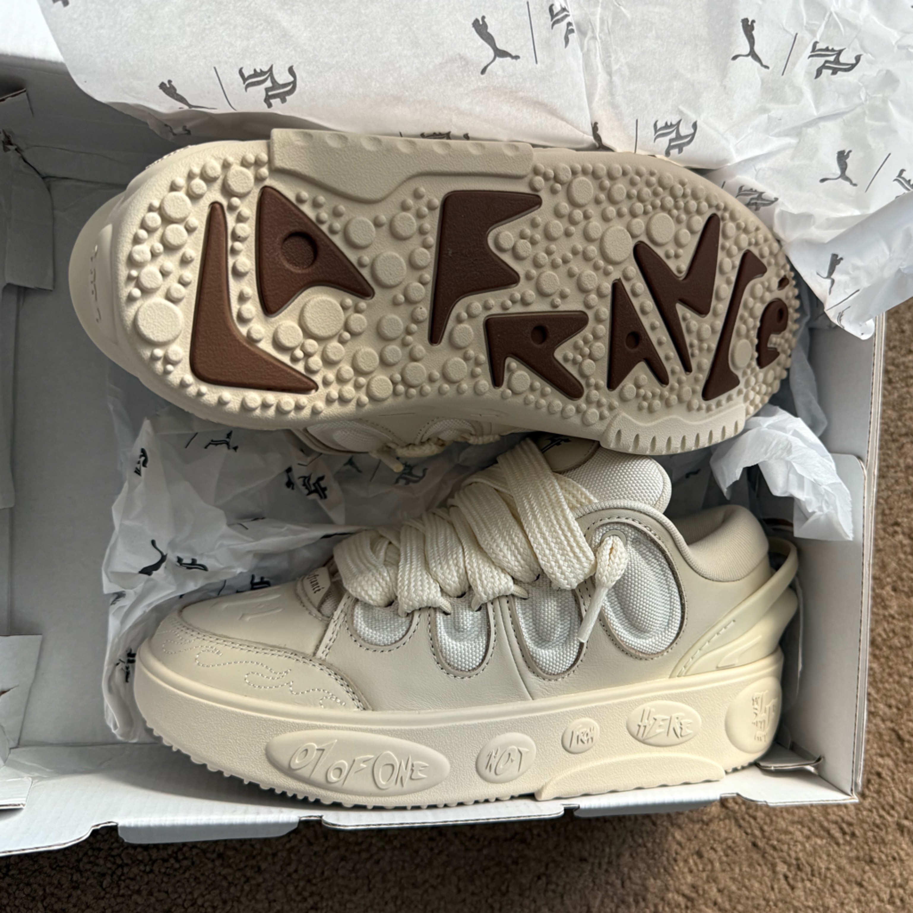 Puma X Lamelo Ball La France Moment Alpine Snow Basketball Sneakers